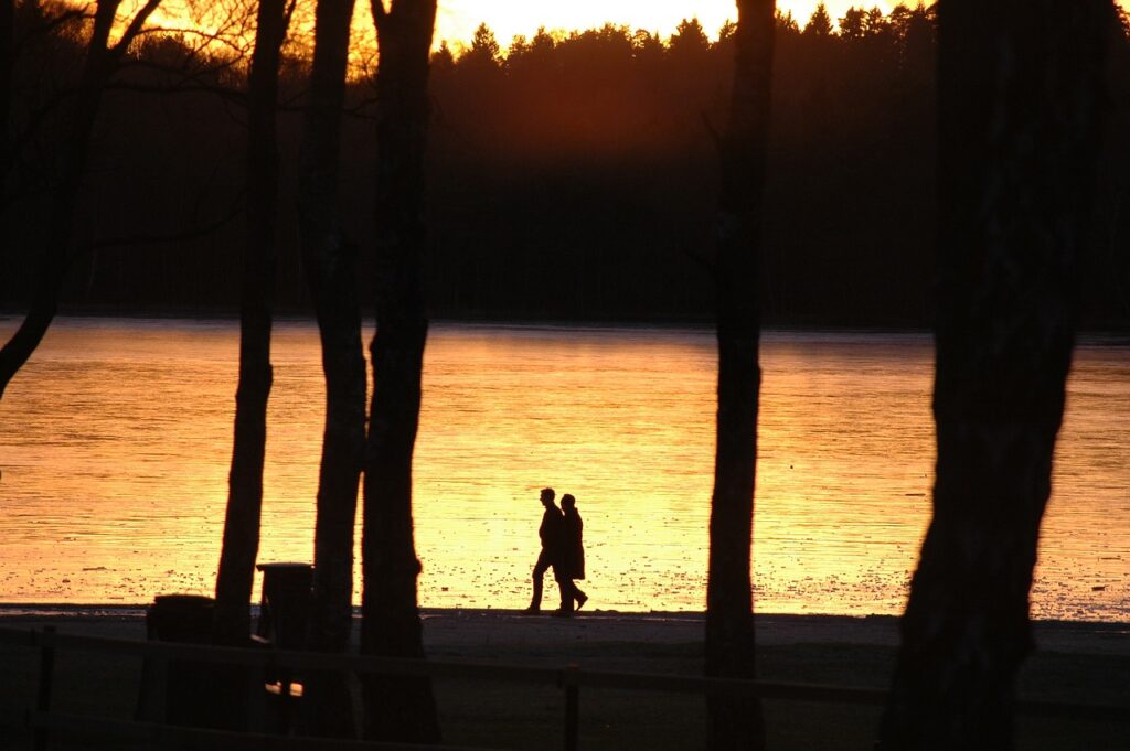 lake, sunset, walk-5895299.jpg